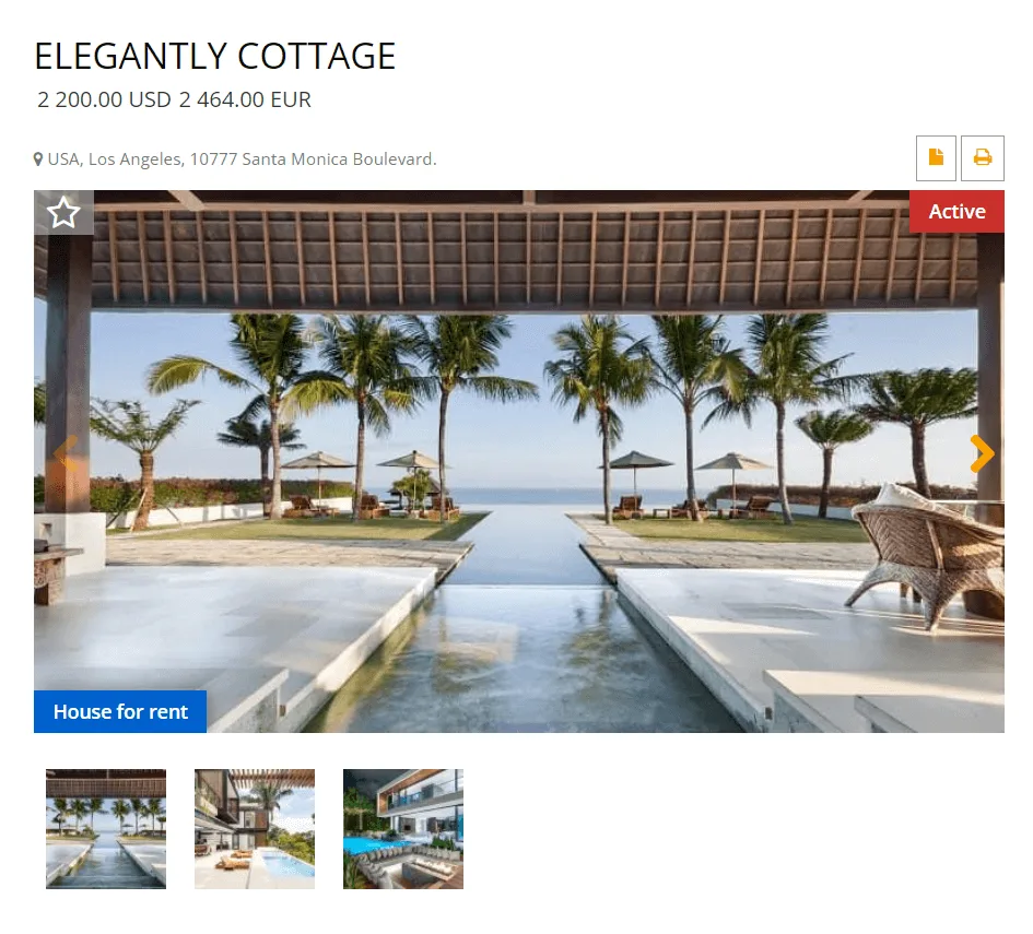 real estate joomla template for rent