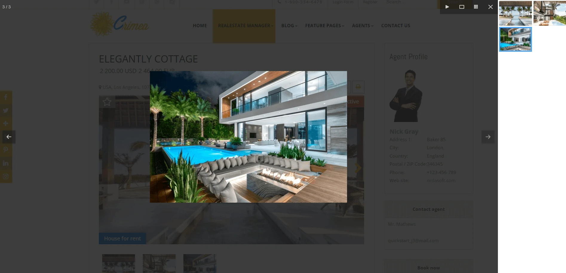 real estate joomla template gallery
