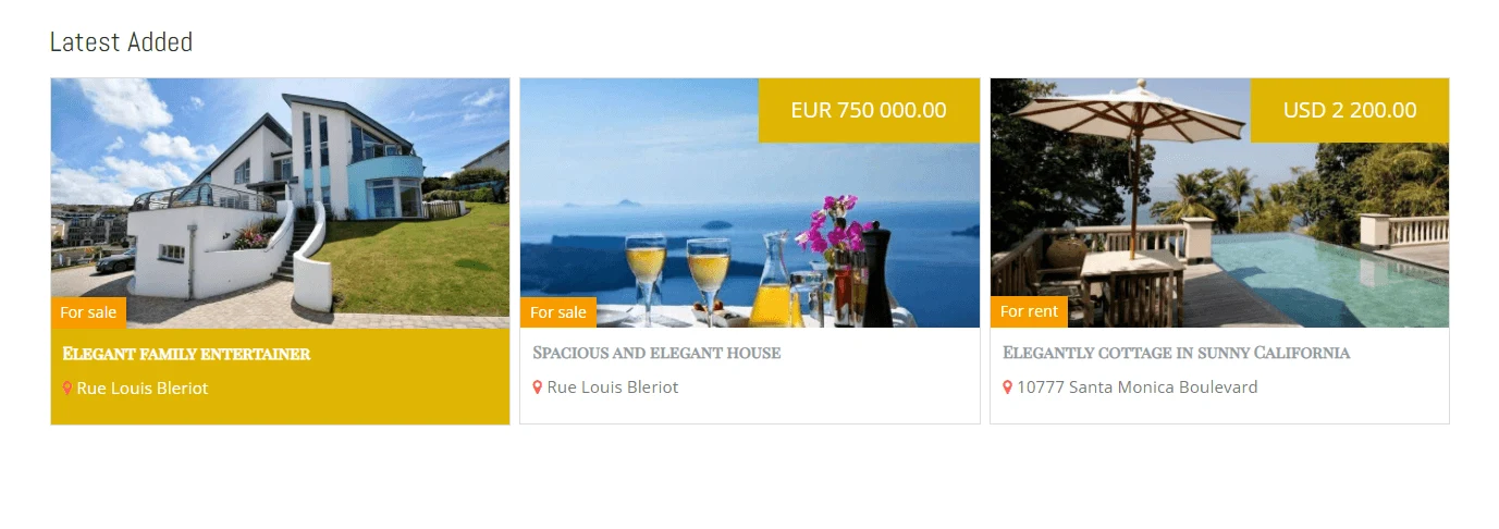real estate joomla template last added
