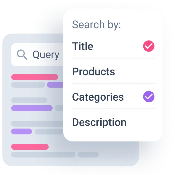 refined search by multiple parameters