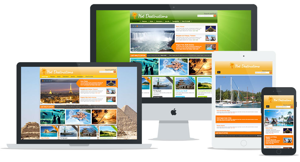 Destinations - Joomla Travel Template