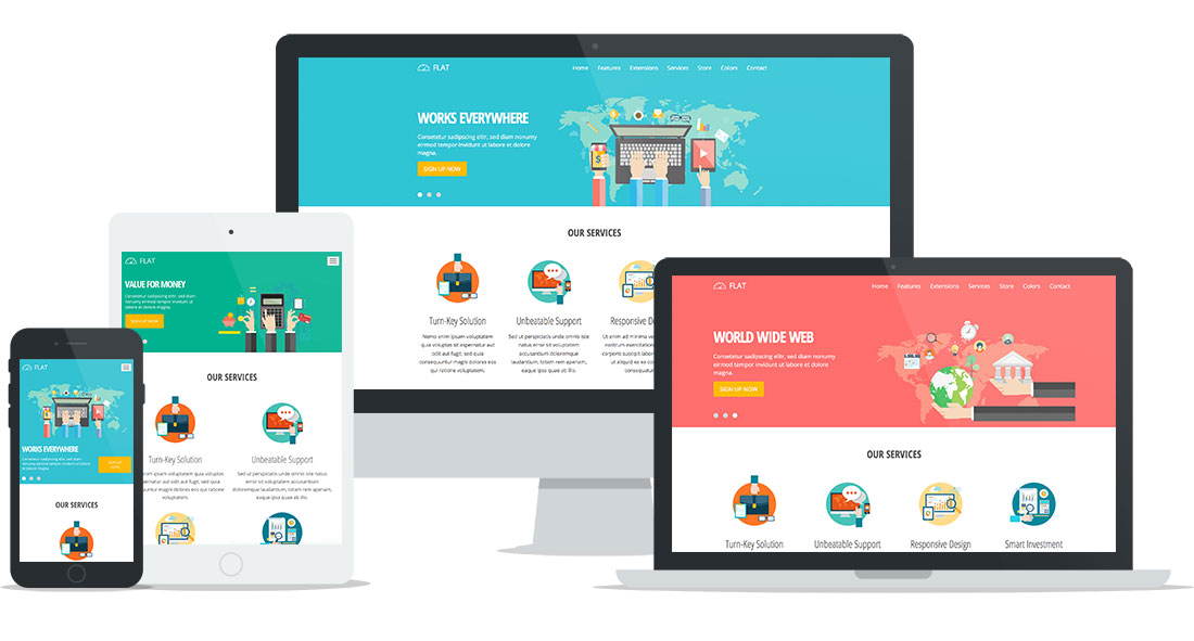 Flat Joomla Template
