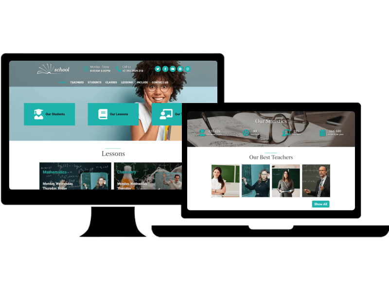 School website template