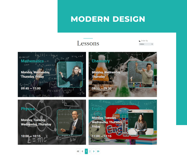 School website template design