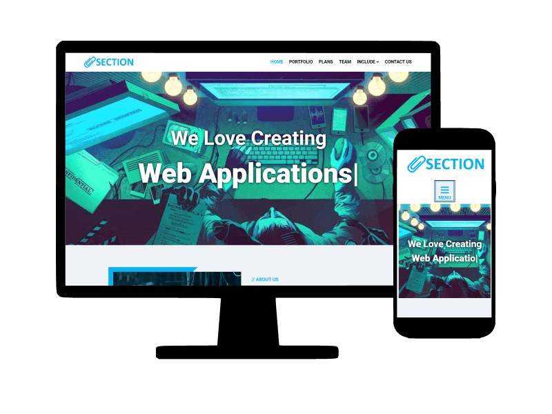 Section - Free Joomla Portfolio Template