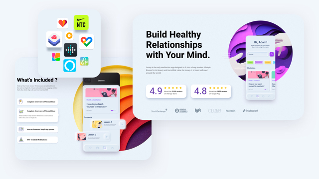 Mobile App Landing Page Design