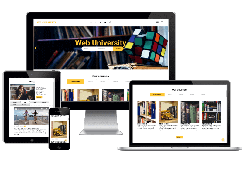 Web University - University website template