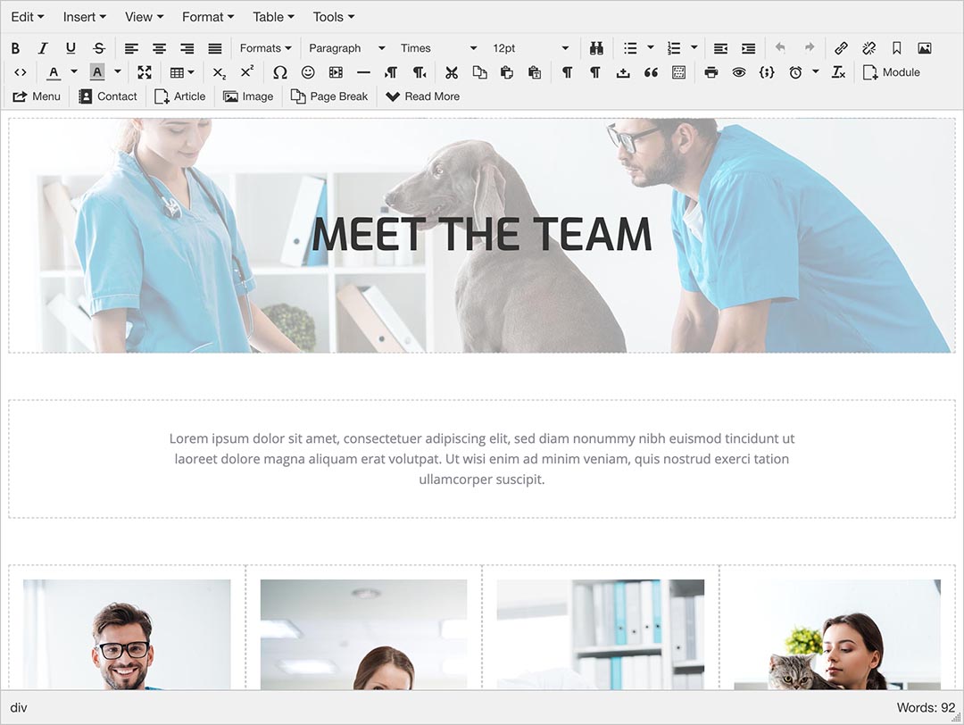 Veterinary Template - The Hot Veterinarian