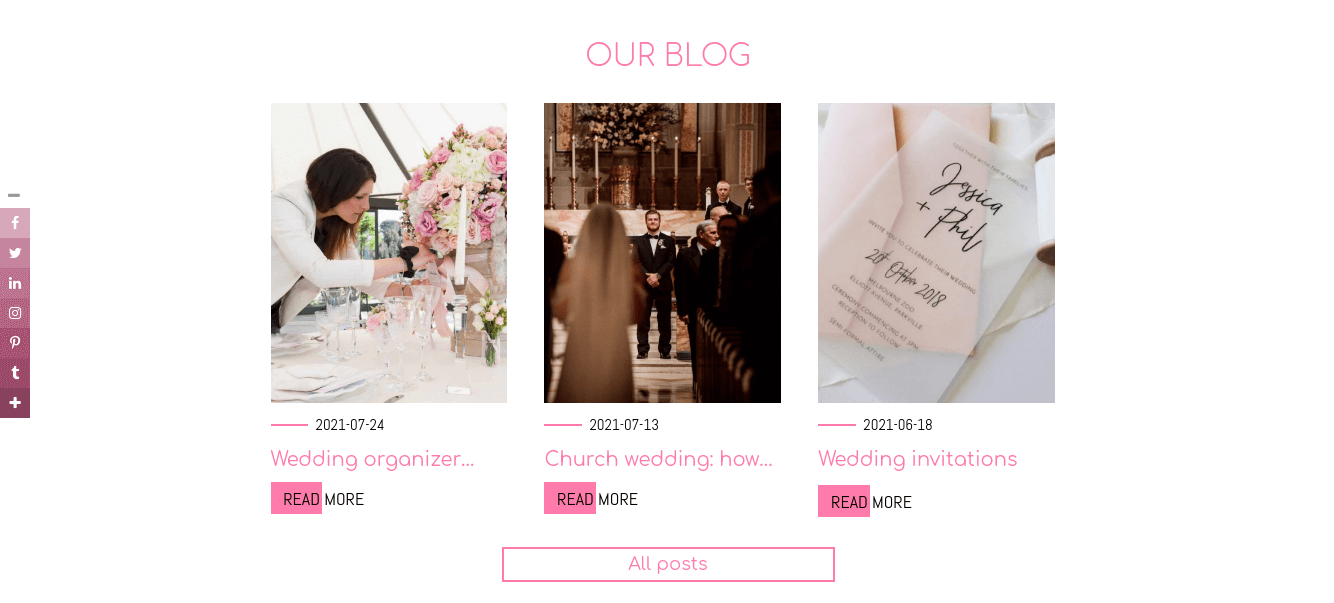 wedding joomla template blog