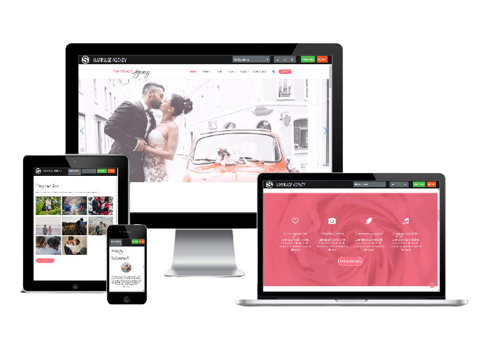Marriage agency - wedding website template