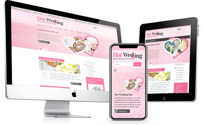 Wedding Joomla Template - Hot Wedding