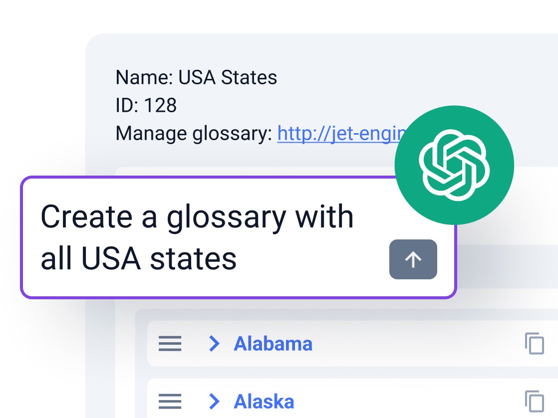 WordPress MCP server glossary creation
