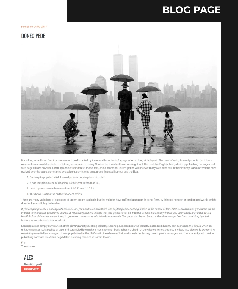 writer author website template blog