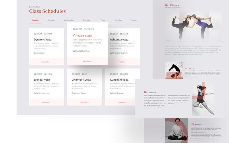 Class Listing & Schedules